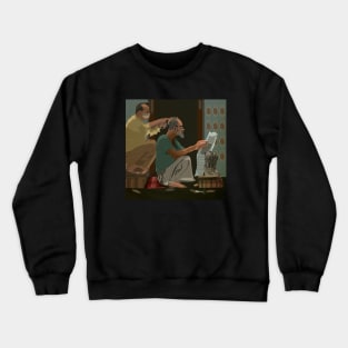 Street life illustration Crewneck Sweatshirt